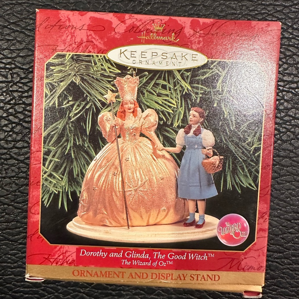 Vintage! New in box collectors keepsake Glenda and Dorothy ornament